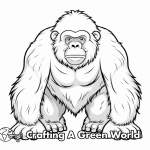 Gorilla Coloring Pages - Free &amp; Printable!