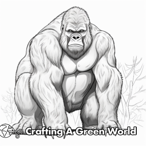 Gorilla Coloring Pages - Free &amp; Printable!