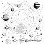 Astounding Solar System Overview Coloring Pages 2