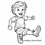 Athlete's Running Shoe Coloring Pages 1