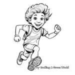 Athlete's Running Shoe Coloring Pages 3