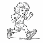 Athlete's Running Shoe Coloring Pages 4