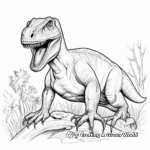 Attractive Allosaurus Dinosaur Coloring Pages 1