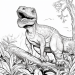 Attractive Allosaurus Dinosaur Coloring Pages 2