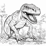 Attractive Allosaurus Dinosaur Coloring Pages 3