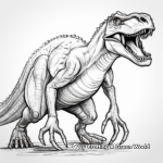 Attractive Allosaurus Dinosaur Coloring Pages 4