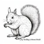 Attractive Eastern Gray Squirrel Coloring Pages 4
