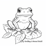 Australia's Iconic Green Tree Frog Coloring Sheets 4
