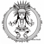 Authentic Hoop Dancer Kachina Doll Coloring Pages 4