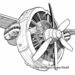 Authentic Titanic Propeller Coloring Pages 1