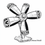 Authentic Titanic Propeller Coloring Pages 2