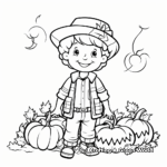 Autumn-themes Thanksgiving Sign Coloring Pages 3