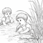 Babies in Nature: Outdoor Coloring Pages 2