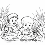 Babies in Nature: Outdoor Coloring Pages 4