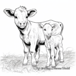 Baby Farm Animals Coloring Pages 4