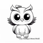 Baby Girl Owl Coloring Pages 1