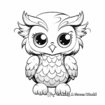 Baby Girl Owl Coloring Pages 2