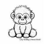 Baby Gorilla Coloring Pages 4