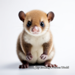 Baby Kinkajou Coloring Pages: Cute and Simple 2