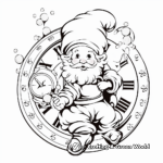 Baby New Year and Father Time Coloring Sheets 1