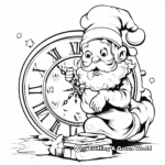 Baby New Year and Father Time Coloring Sheets 3