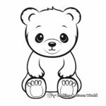 Baby Panda Coloring Pages: Simple for Adults 1