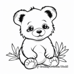 Baby Panda Coloring Pages: Simple for Adults 3
