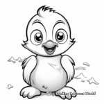 Baby Penguin in Winter Wonder Land Coloring Pages 3