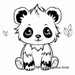 Baby Unicorn Panda Coloring Pages for Children 4