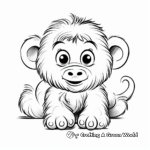 Baby Woolly Mammoth Coloring Pages for Kids 2