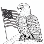 Bald Eagle Fourth of July Coloring Pages 1