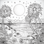 Balmy Tropical Night Coloring Pages 4