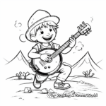 Banjo Coloring Pages for Country Music Lovers 3