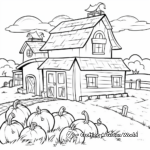 Barn during Harvest Season Coloring Pages 3