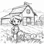 Barn during Harvest Season Coloring Pages 4