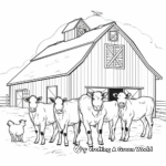 Barn with Animals Coloring Pages 3