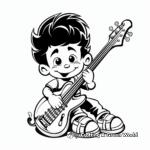 Bass Guitar Coloring Pages for Bassists 3