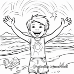 Beach-Themed Self-Loving Affirmation Coloring Pages 4