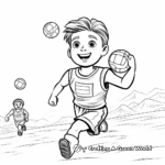 Beach Volleyball Coloring Sheets 3