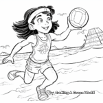 Beach Volleyball Coloring Sheets 4