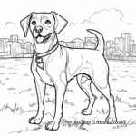 Beagle Dog Show Coloring Pages 1