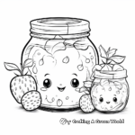 Beautiful and Vibrant Strawberry Jam Coloring Pages 4