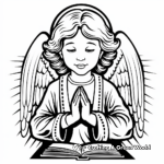 Beautiful Angelic Lord's Prayer Coloring Pages 2