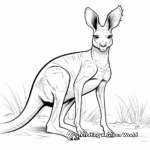 Beautiful Antilopine Kangaroo Coloring Pages 1