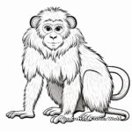 Beautiful Baboon in the Wild Coloring Pages 4