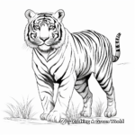Beautiful Bengal Tiger Coloring Pages 1