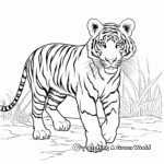 Beautiful Bengal Tiger Coloring Pages 2