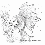 Beautiful Betta Fish Coloring Pages 2