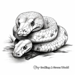 Beautiful Boa Constrictor Coloring Pages 1