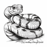 Beautiful Boa Constrictor Coloring Pages 2